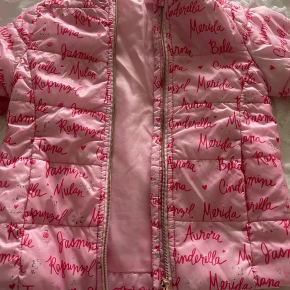 Disney toddler girls puffer jacket - Picture 4 of 4